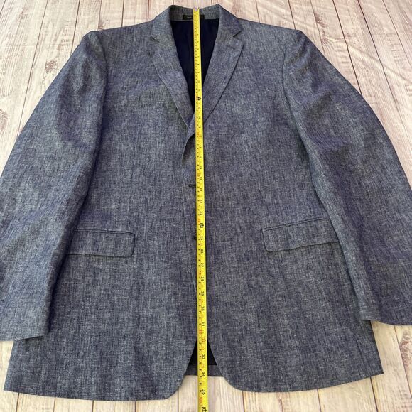 NWOT Calvin Klein Men’s Sports Jacket   Linen/Rayon Two Button Single Breast 44L - Picture 3 of 12